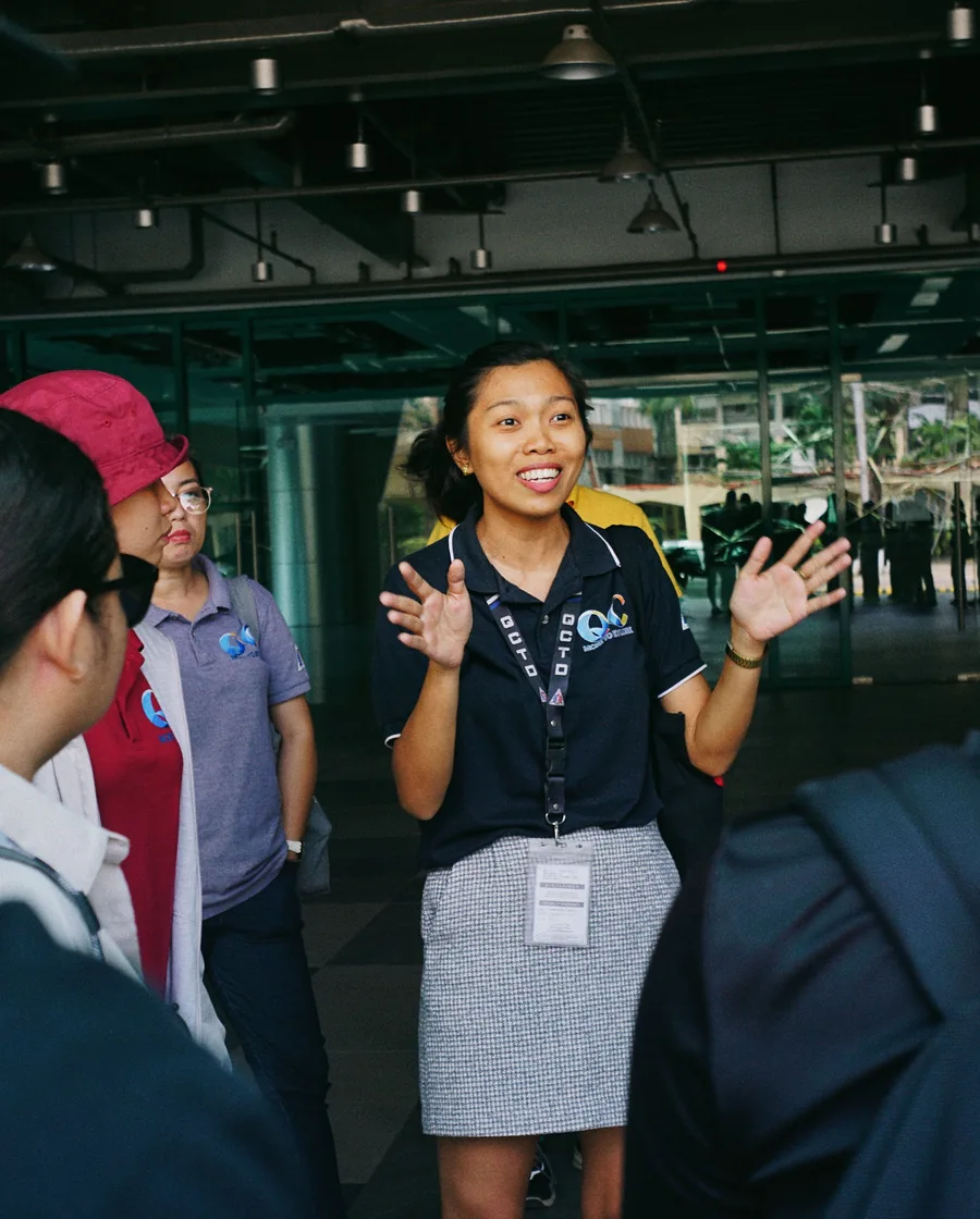 A local host leading a group experience